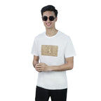 Giordano Men Slim Branding Graphic Cotton Tee - Premium Print Tee
