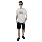 Giordano Men Slim Branding Graphic Cotton Tee - Premium Print Tee