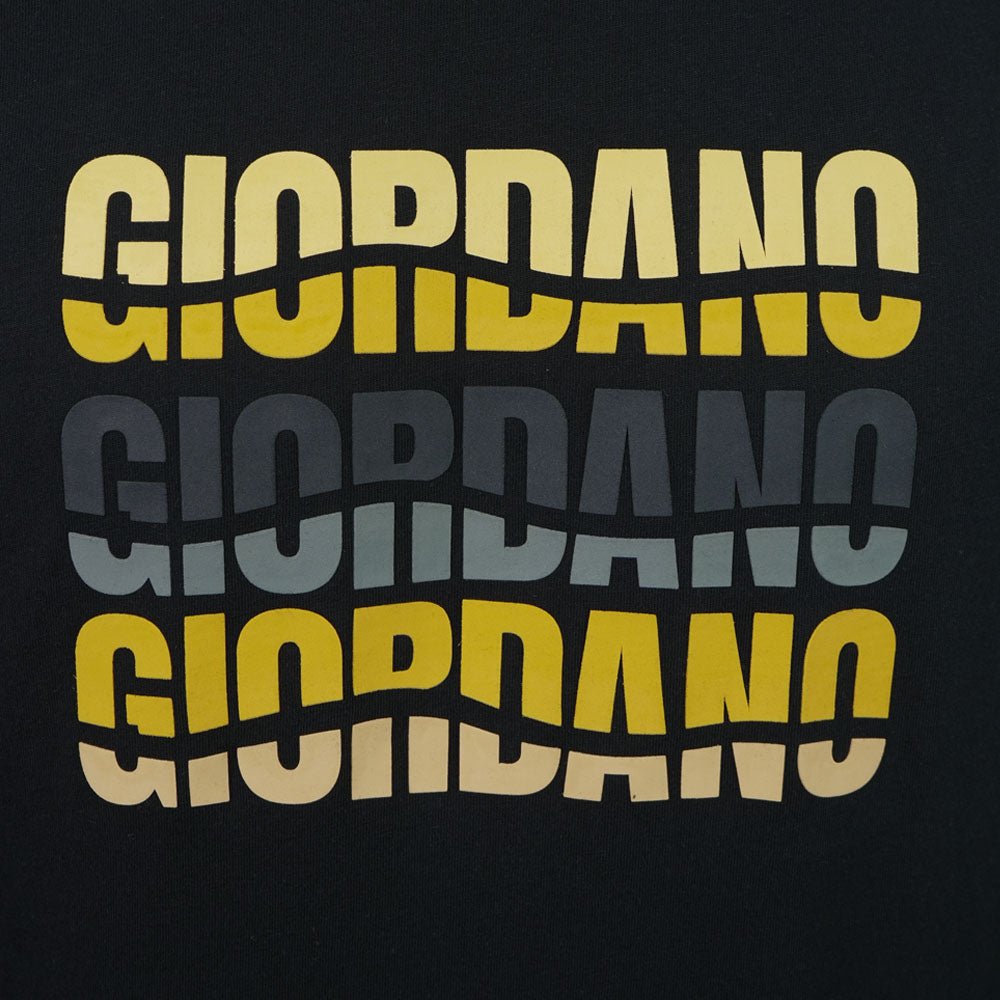 Giordano Men Slim Branding Logo Graphic Cotton Tee - Premium Print Tee