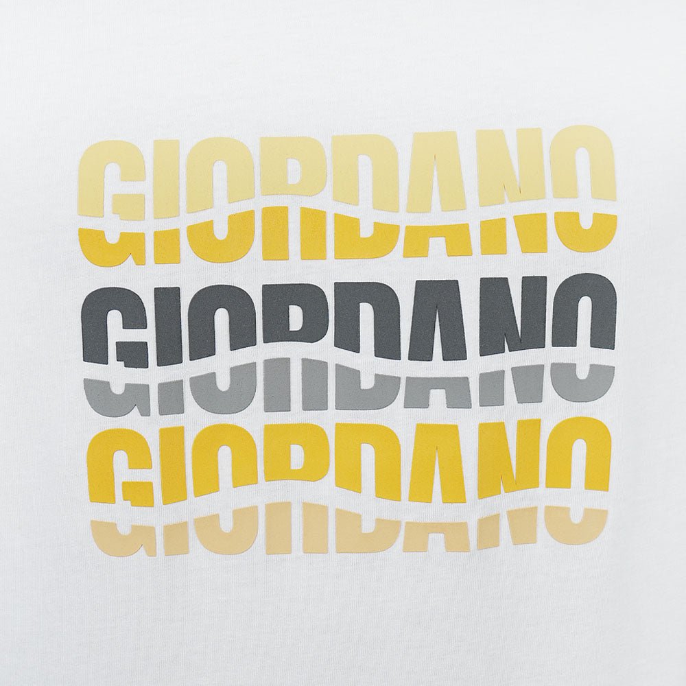 Giordano Men Slim Branding Logo Graphic Cotton Tee - Premium Print Tee