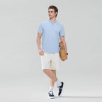 Giordano Men Slim Cotton Henley Graphic Tee - first_variant_option_2 Premium Tee for Giordano