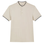 Giordano Men Slim Cotton Henley Graphic Tee - first_variant_option_2 Premium Tee for Giordano