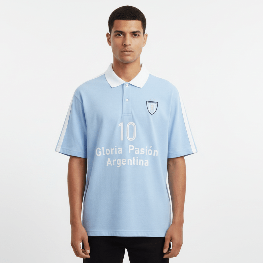 Giordano Men Slim Cotton Lycra World Cup Embroidered Polo - first_variant_option_2 Premium Polo for Giordano