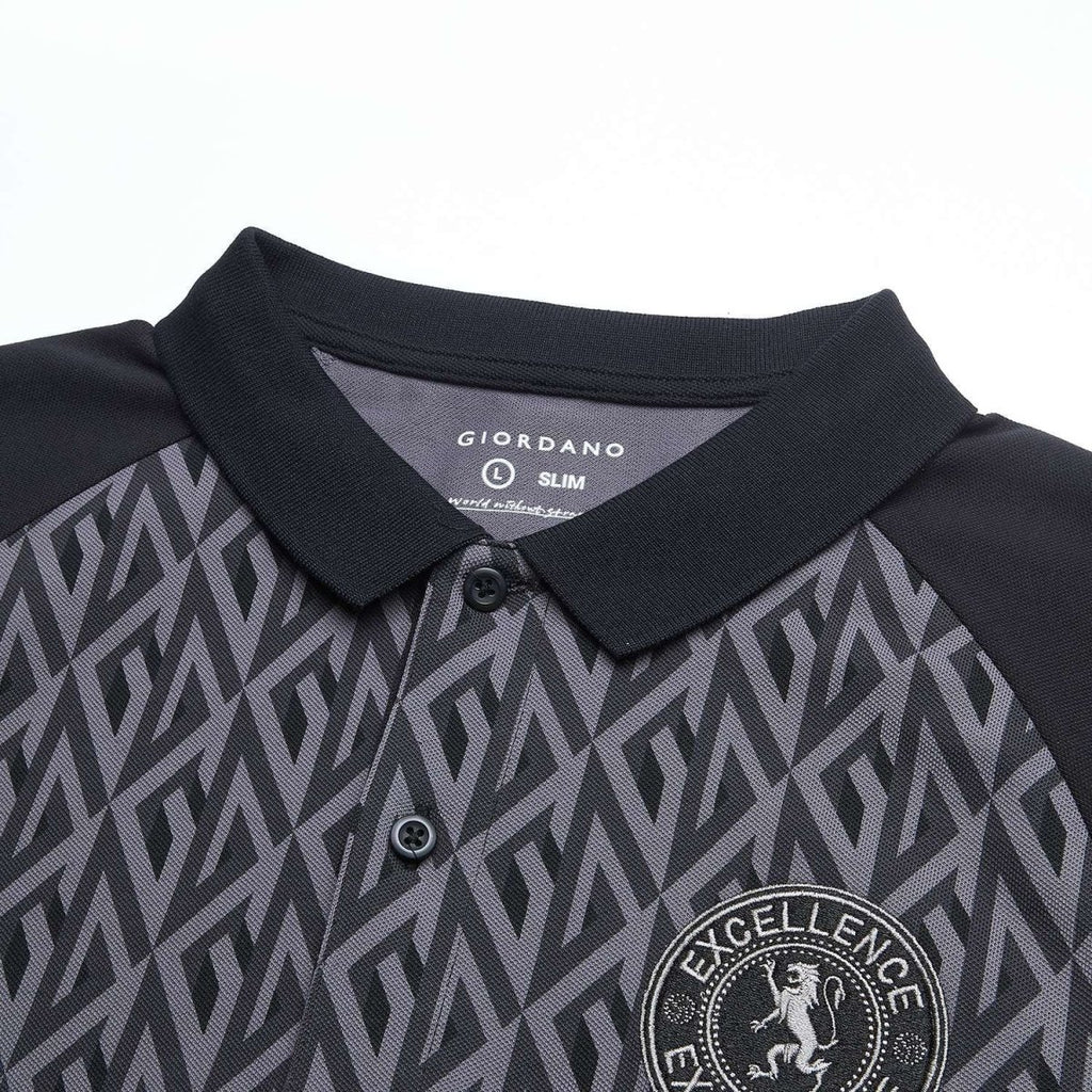 Giordano Men Slim Cotton Lycra World Cup Polo - first_variant_option_2 Premium Polo for Giordano