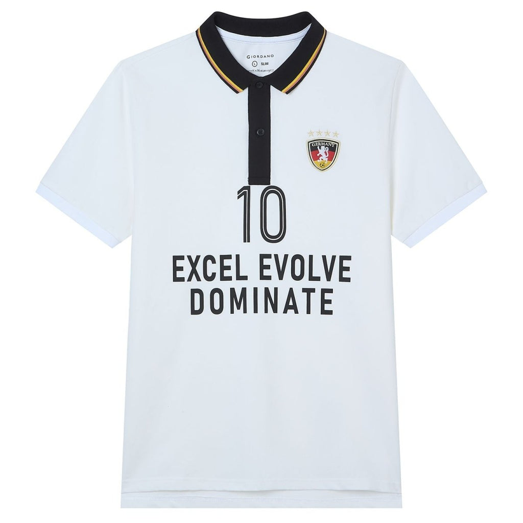 Giordano Men Slim Cotton Lycra World Cup Polo - first_variant_option_2 Premium Polo for Giordano