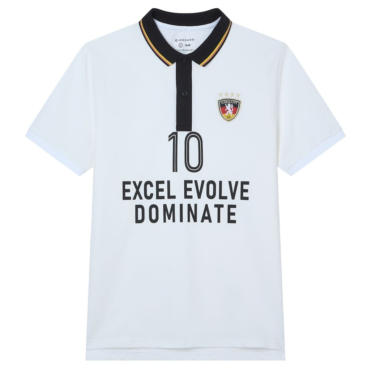 Giordano Men Slim Cotton Lycra World Cup Polo - first_variant_option_2 Premium Polo for Giordano