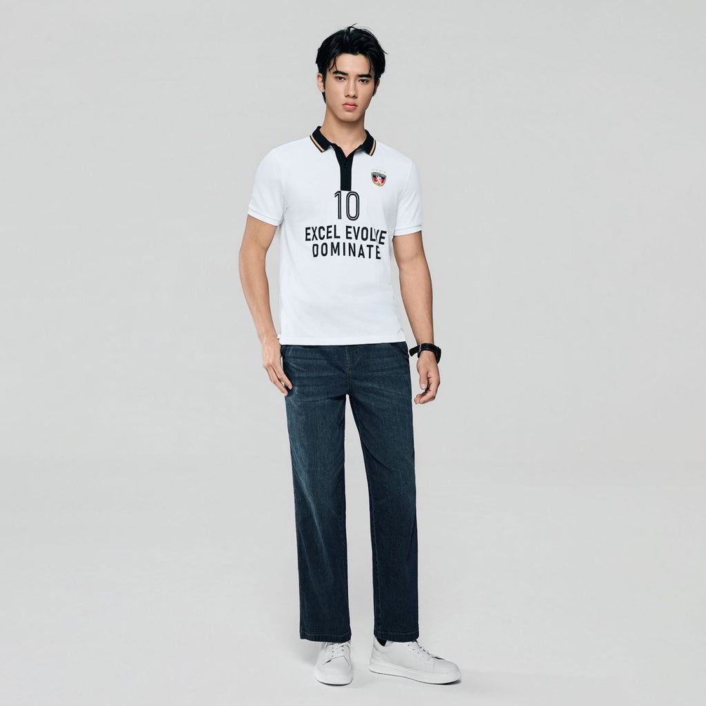 Giordano Men Slim Cotton Lycra World Cup Polo - first_variant_option_2 Premium Polo for Giordano
