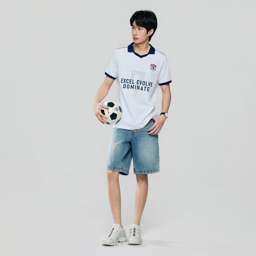 Giordano Men Slim Cotton Lycra World Cup Polo - first_variant_option_2 Premium Polo for Giordano
