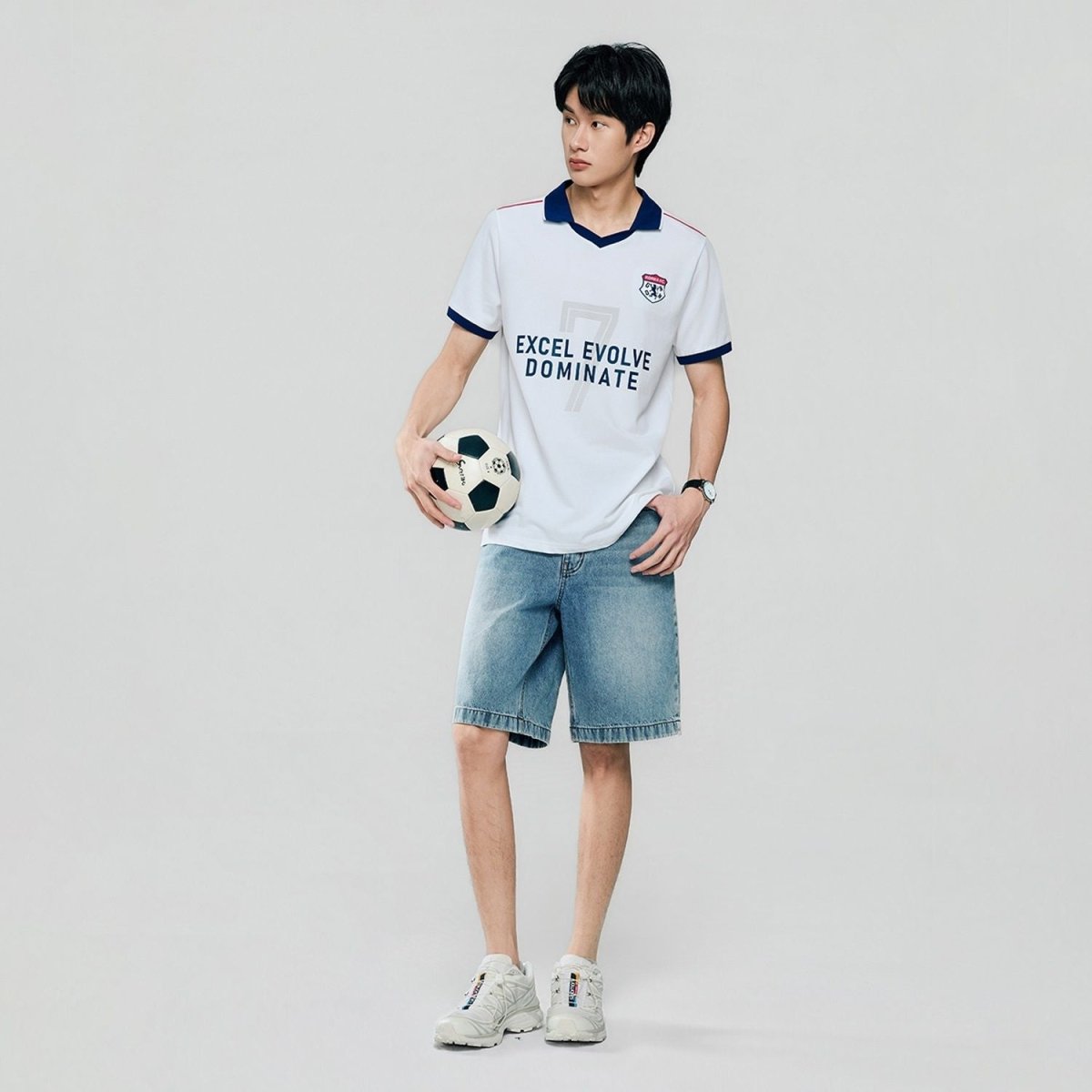 Giordano Men Slim Cotton Lycra World Cup Polo - first_variant_option_2 Premium Polo for Giordano