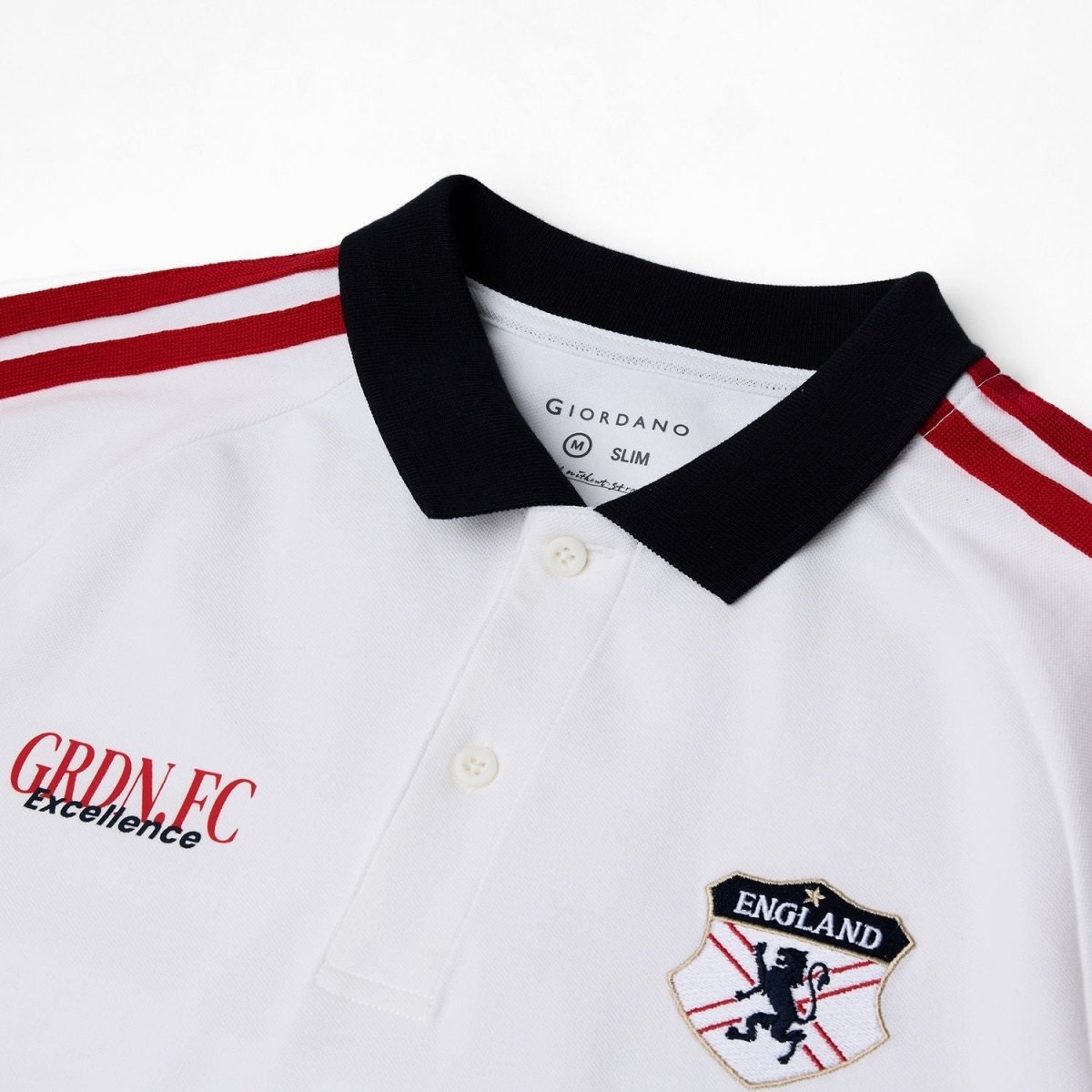Giordano Men Slim Cotton Lycra World Cup Polo - first_variant_option_2 Premium Polo for Giordano