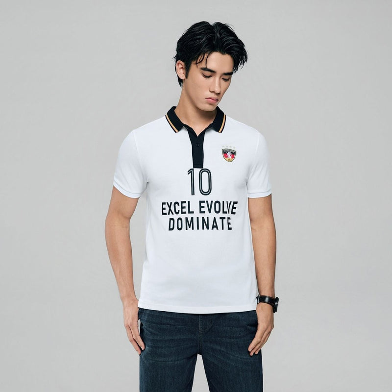 Giordano Men Slim Cotton Lycra World Cup Polo - first_variant_option_2 Premium Polo for Giordano
