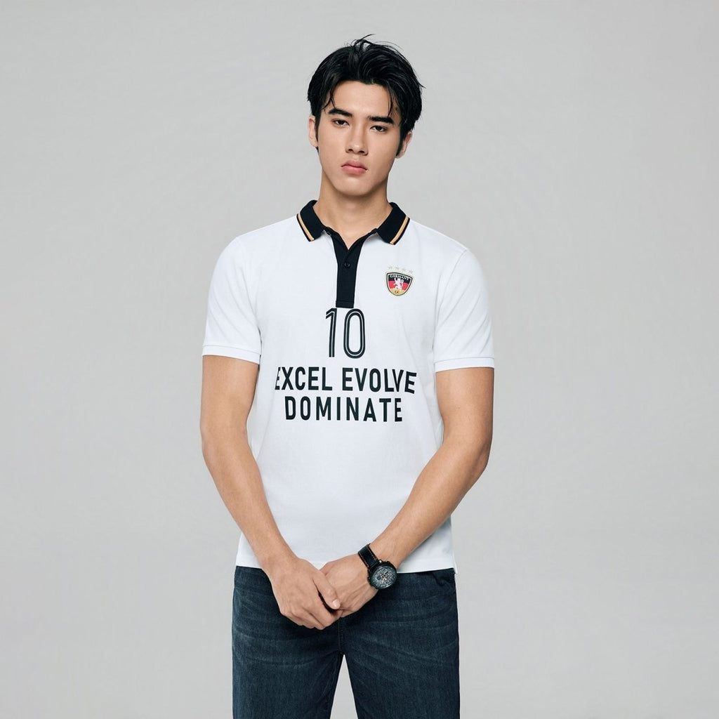 Giordano Men Slim Cotton Lycra World Cup Polo - first_variant_option_2 Premium Polo for Giordano