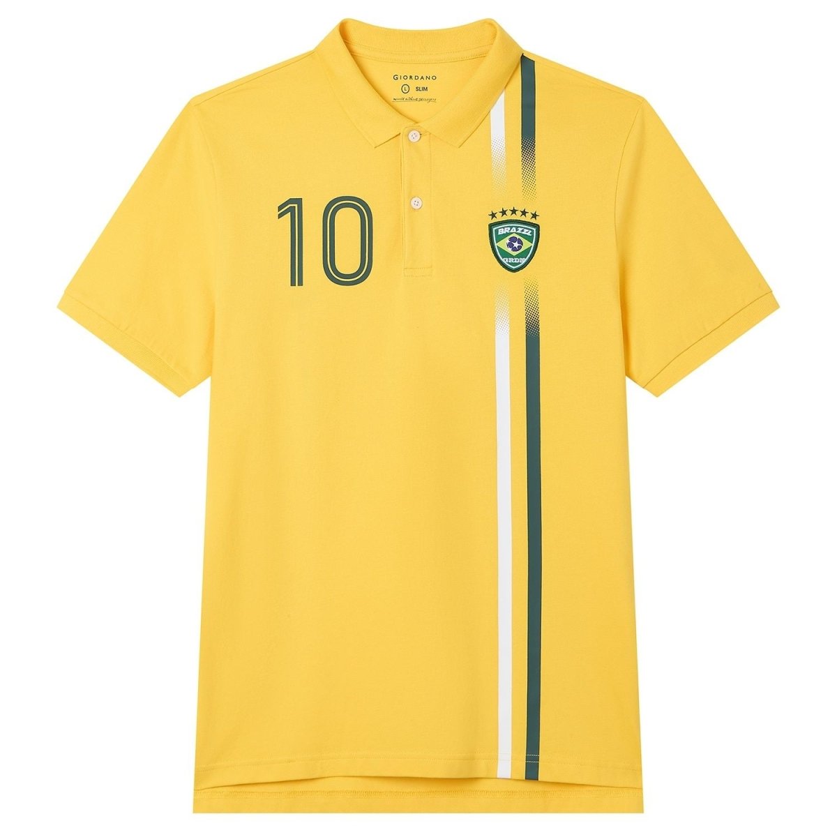Giordano Men Slim Cotton Lycra World Cup Polo - first_variant_option_2 Premium Polo for Giordano