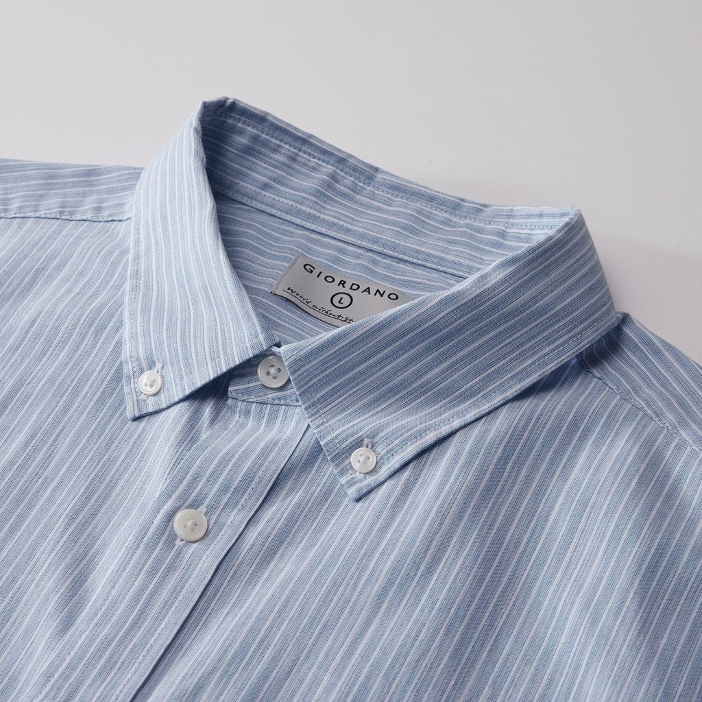 Giordano Men Slim Cotton Lyocell Shirt - first_variant_option_2 Premium Shirts for Giordano