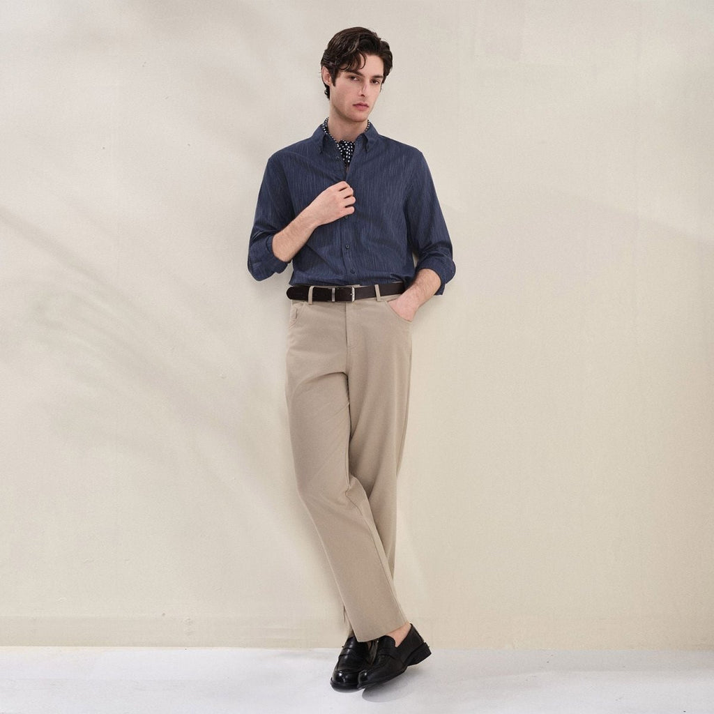 Giordano Men Slim Cotton Lyocell Shirt - first_variant_option_2 Premium Shirts for Giordano