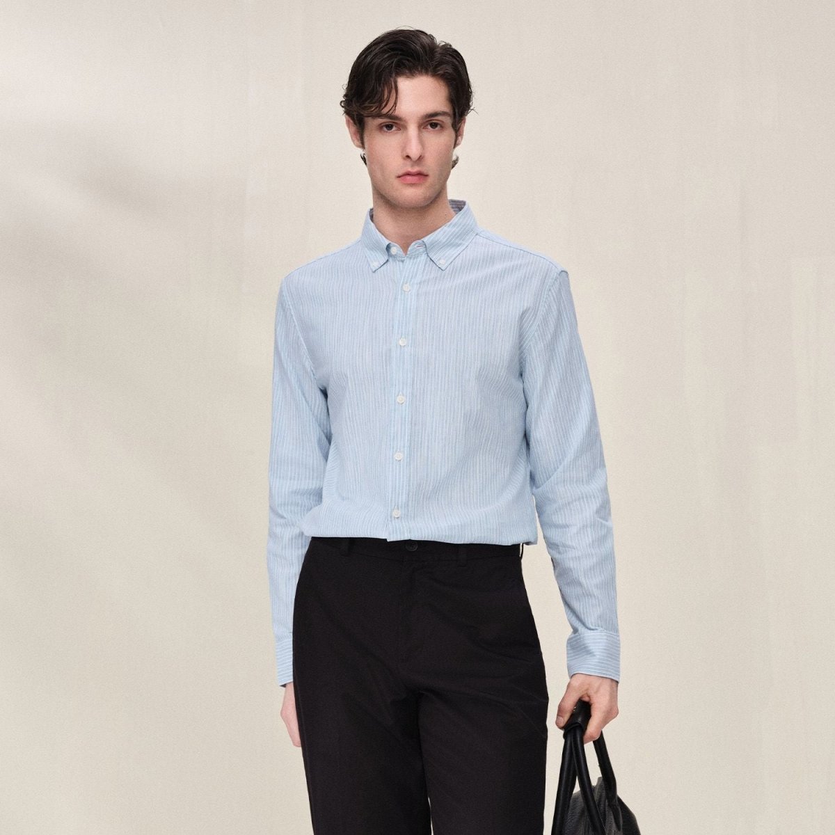 Giordano Men Slim Cotton Lyocell Shirt - first_variant_option_2 Premium Shirts for Giordano