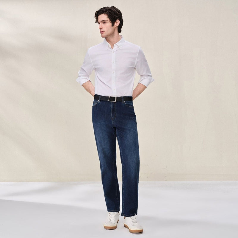 Giordano Men Slim Cotton Lyocell Shirt - first_variant_option_2 Premium Shirts for Giordano