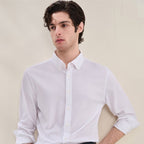 Giordano Men Slim Cotton Lyocell Shirt - first_variant_option_2 Premium Shirts for Giordano