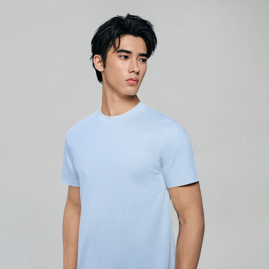 Giordano Men Slim Cotton Modal Silk Premium Tee - first_variant_option_2 Premium Tee for Giordano