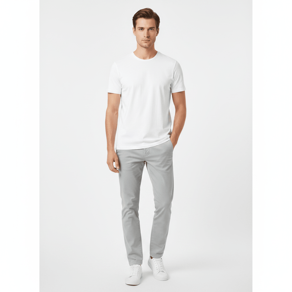 Giordano Men Slim Cotton Modal Silk Premium Tee - first_variant_option_2 Premium Tee for Giordano