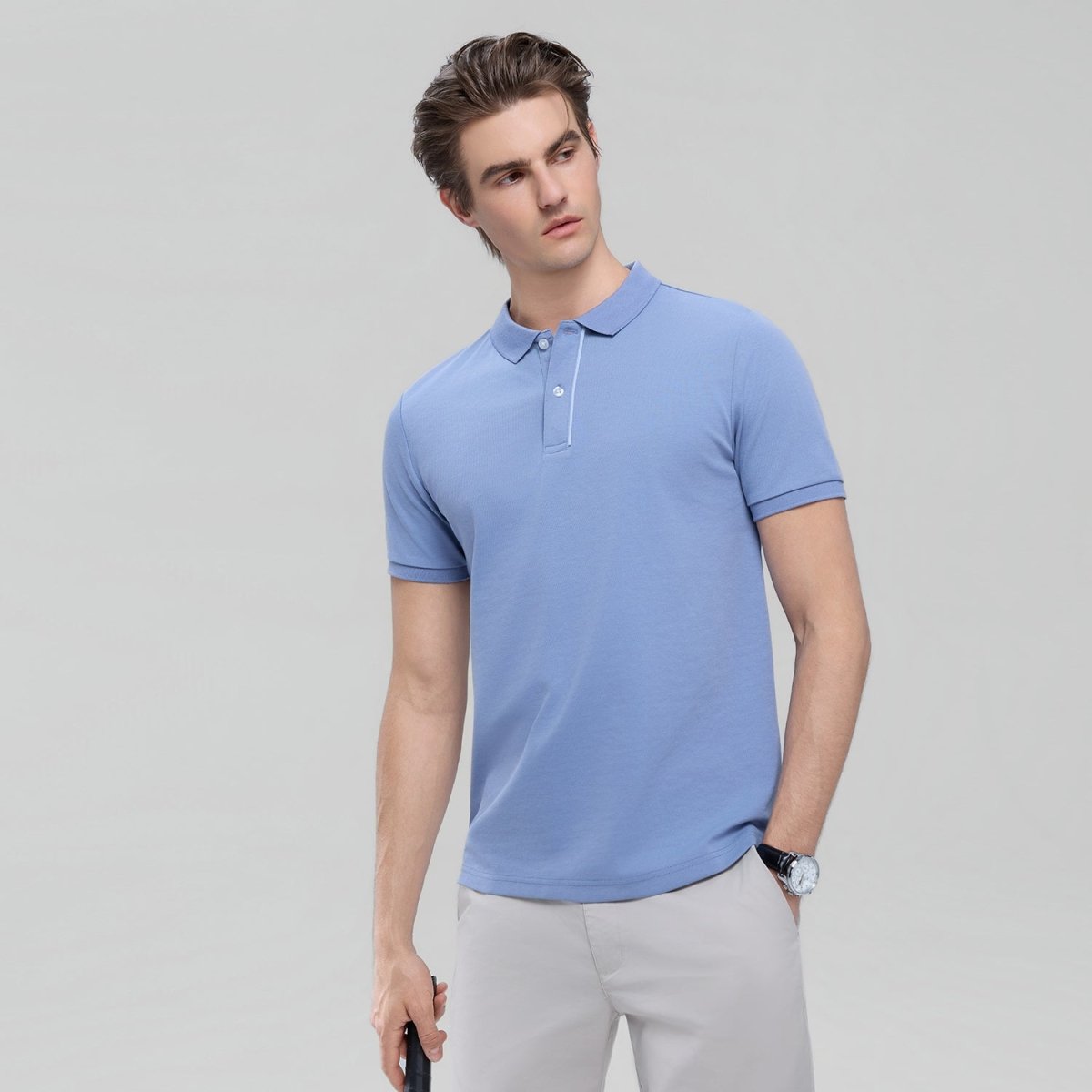 Giordano Men Slim Cotton Nylon Pique Polo - Premium Polo