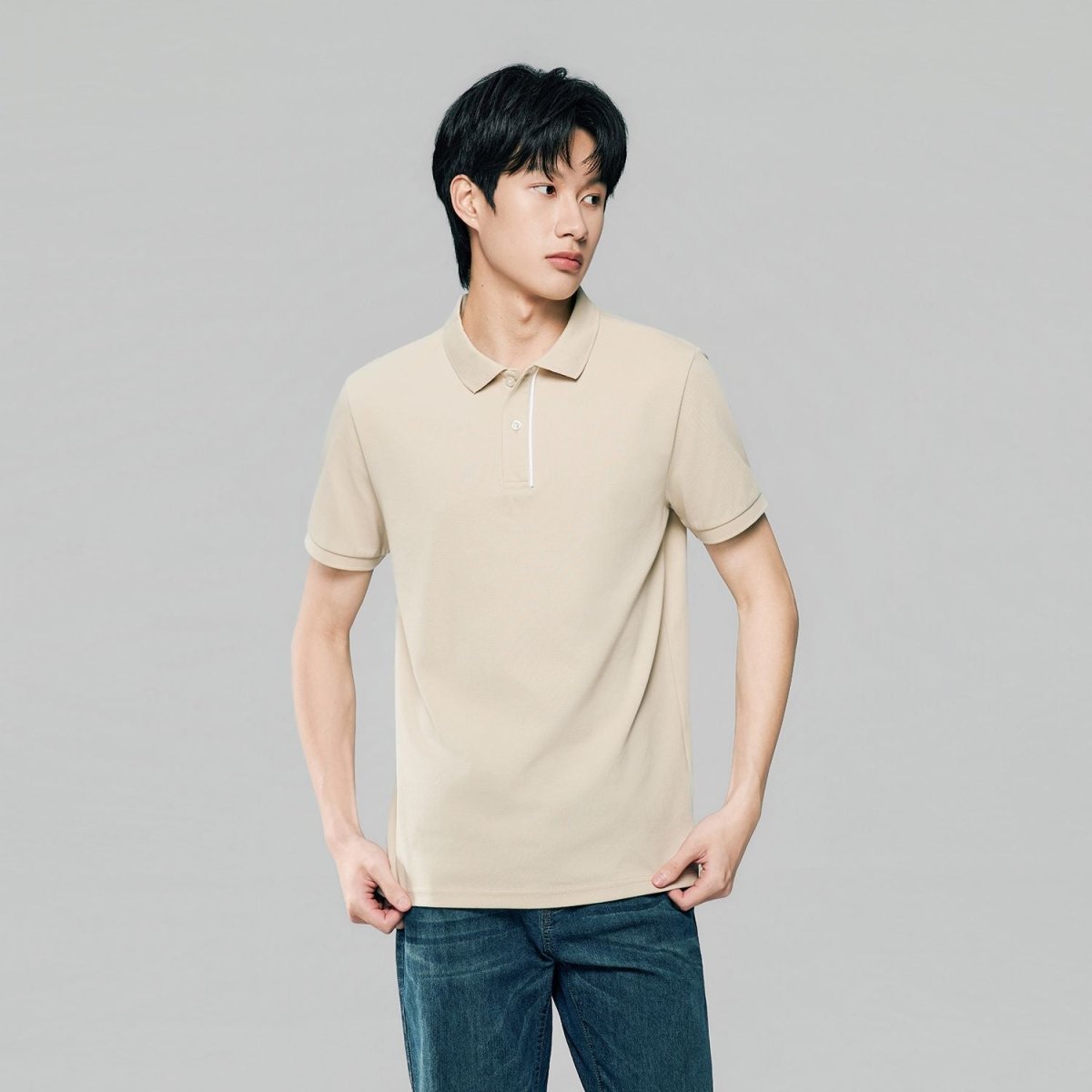 Giordano Men Slim Cotton Nylon Pique Polo - Premium Polo