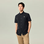 Giordano Men Slim Cotton Short Sleeve Oxford Shirt - Premium Shirts