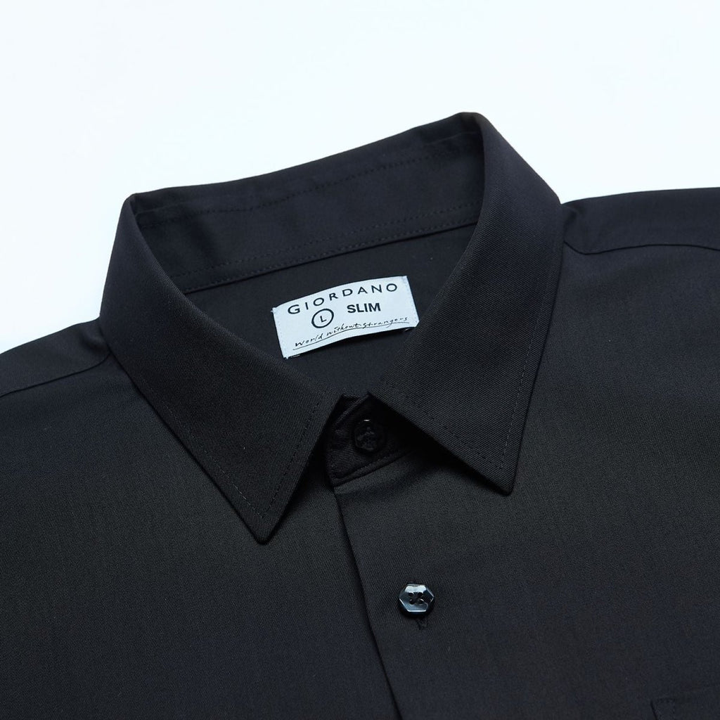 Giordano Men Slim Easy Care Modal Stretch Shirt - Premium Shirts