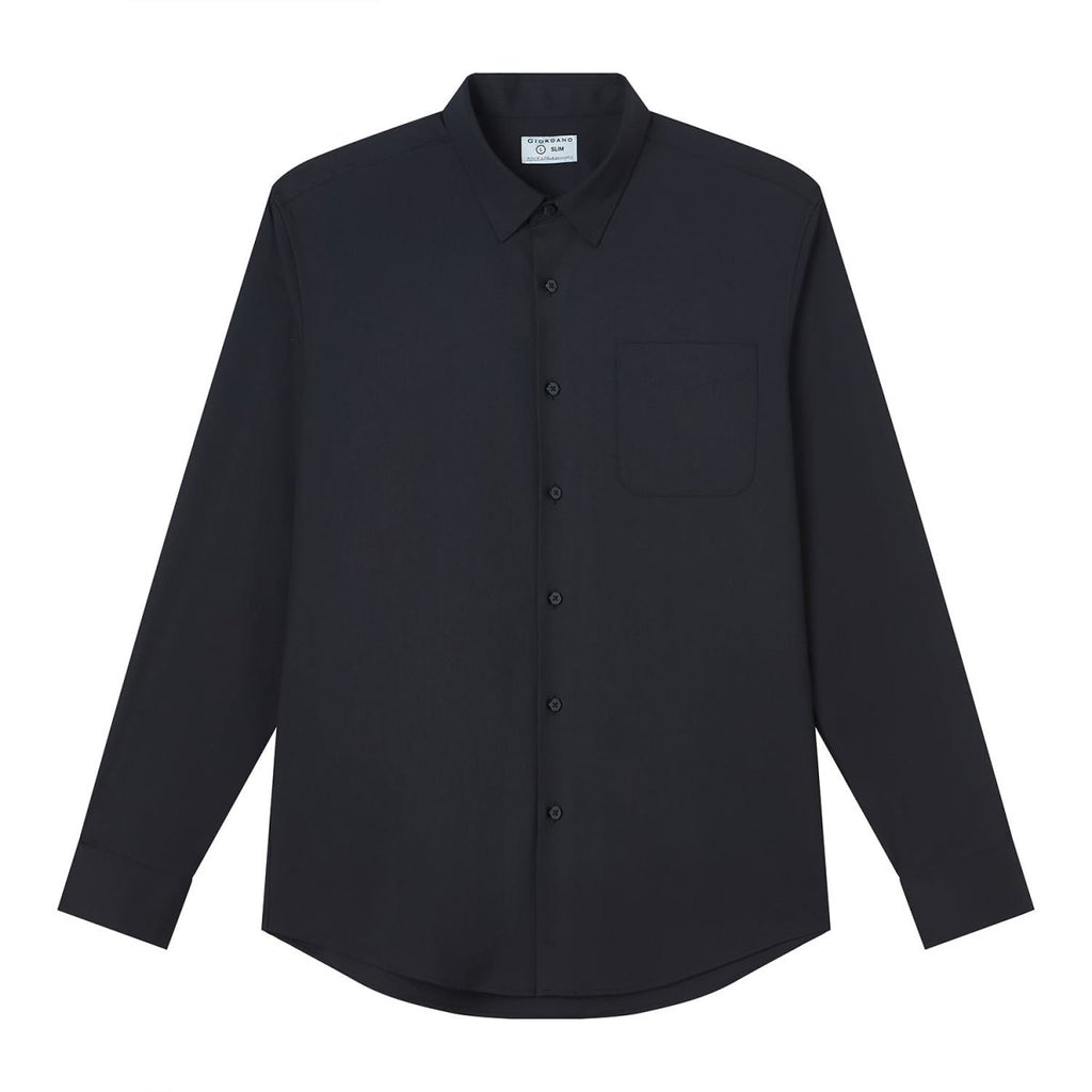 Giordano Men Slim Easy Care Modal Stretch Shirt - Premium Shirts
