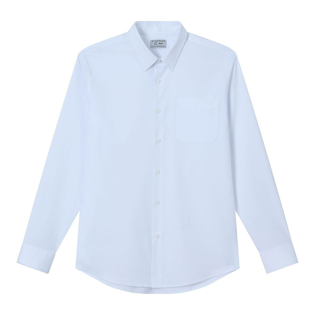 Giordano Men Slim Easy Care Modal Stretch Shirt - Premium Shirts