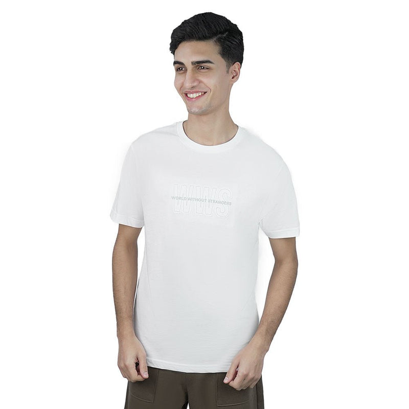 Giordano Men Slim Fit World Without Strangers Tee - Premium Print Tee