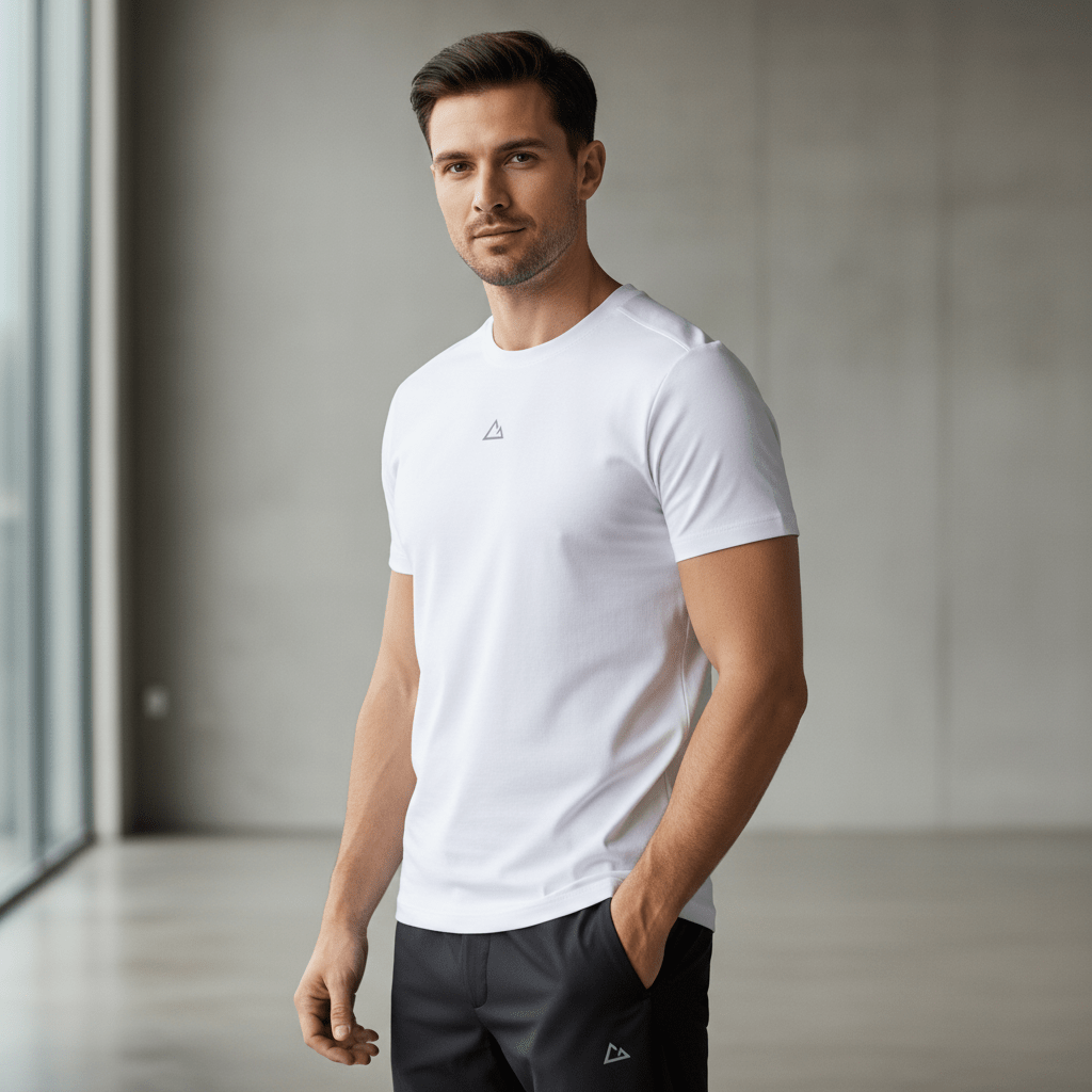 Giordano Men Slim G-Motion Quick Dry Crew Tee - Premium Tee