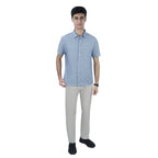 Giordano Men Slim Linen Blend Short Sleeve Shirt - Premium Shirts