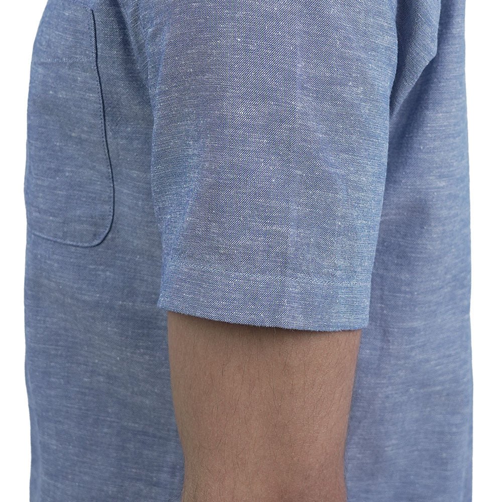 Giordano Men Slim Linen Blend Short Sleeve Shirt - Premium Shirts