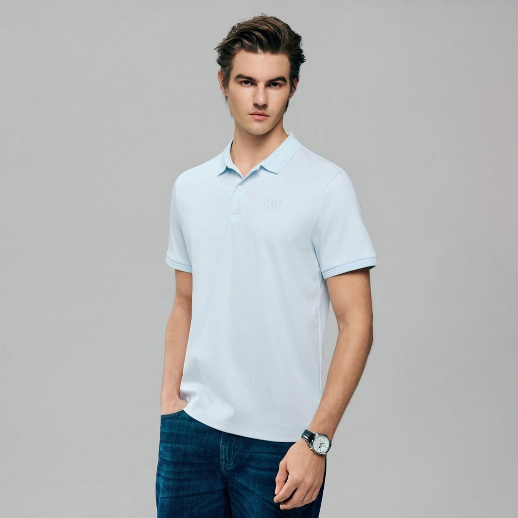 Giordano Men Slim Liquid Ammonia Cotton Polo Shirt - Premium Polo