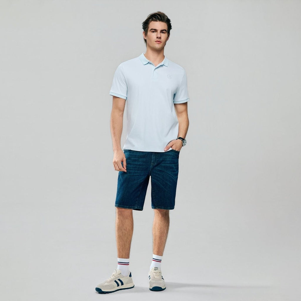Giordano Men Slim Liquid Ammonia Cotton Polo Shirt - Premium Polo