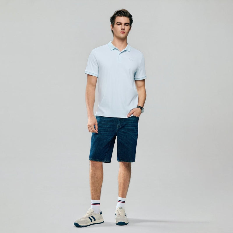 Giordano Men Slim Liquid Ammonia Cotton Polo Shirt - Premium Polo