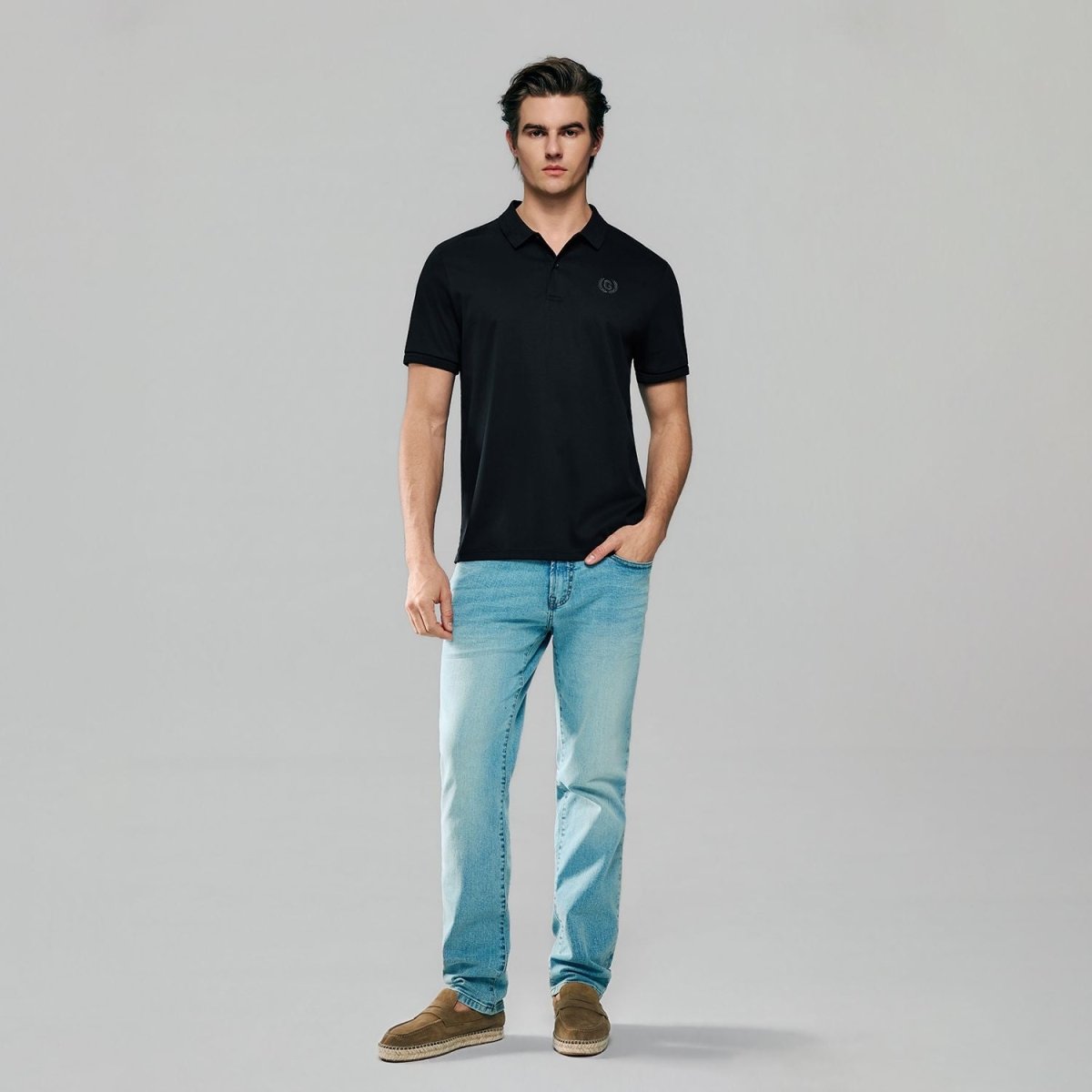 Giordano Men Slim Liquid Touch Cotton Polo Shirt - Premium Polo