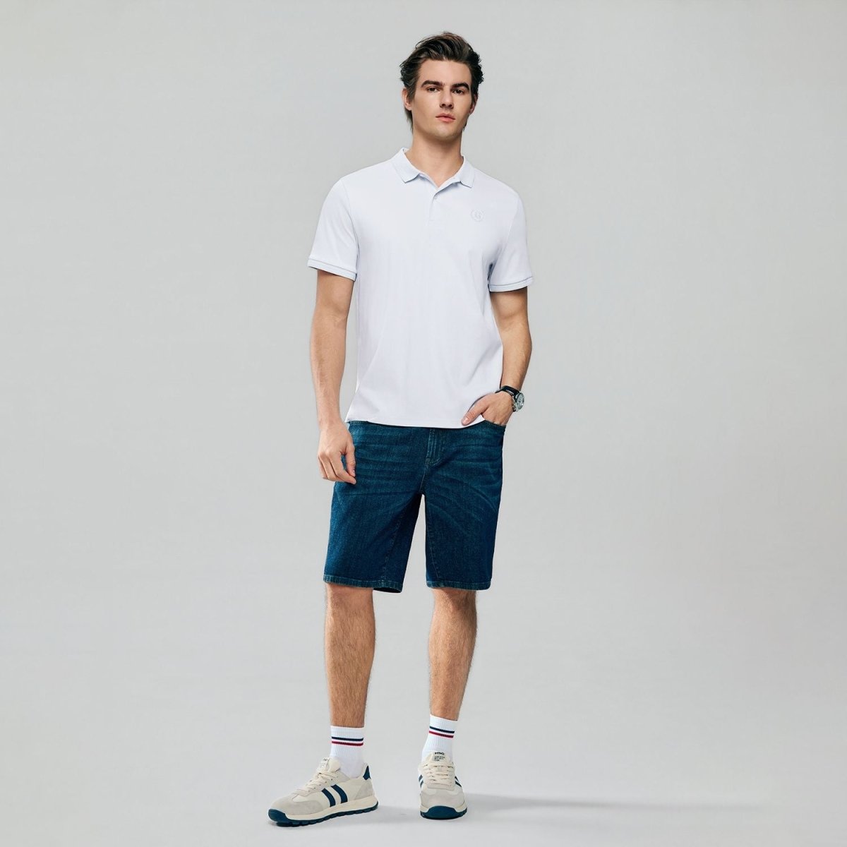 Giordano Men Slim Liquid Touch Cotton Polo Shirt - Premium Polo