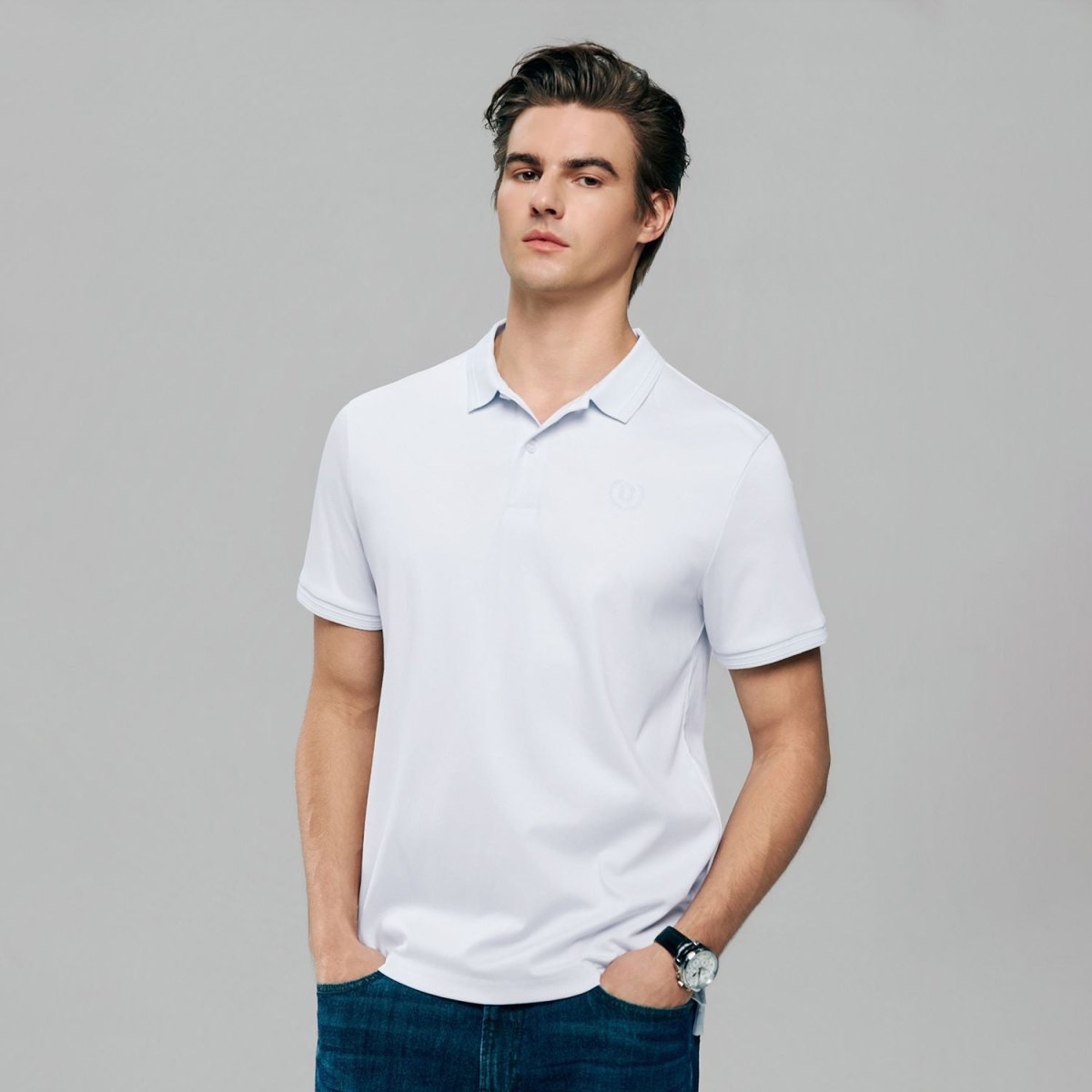 Giordano Men Slim Liquid Touch Cotton Polo Shirt - Premium Polo