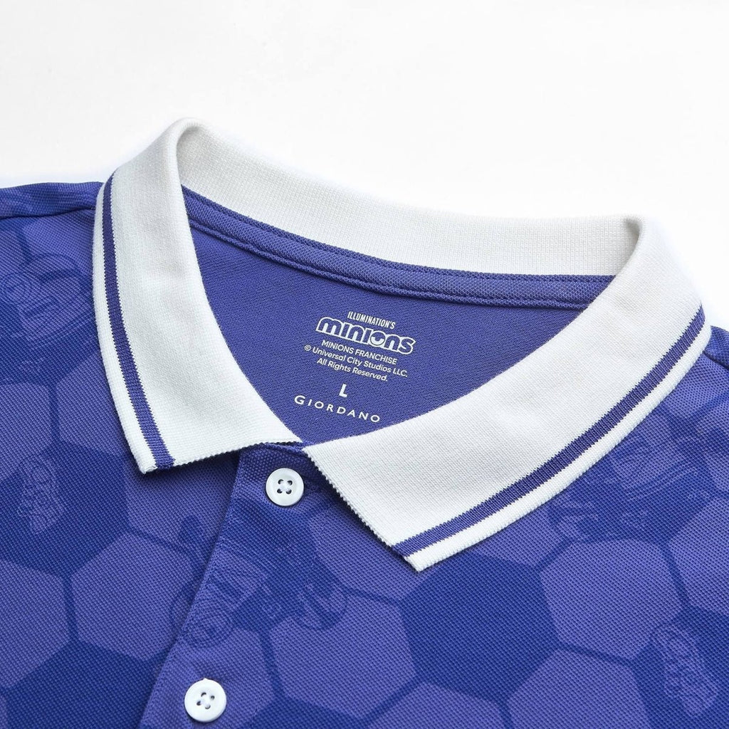 Giordano Men Slim Minions World Cup Pique Polo - Premium Polo