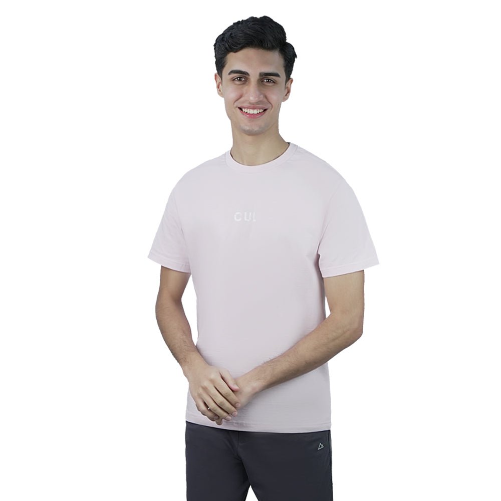 Giordano Men Slim Motto Back Printed Cotton Tee - Premium Print Tee