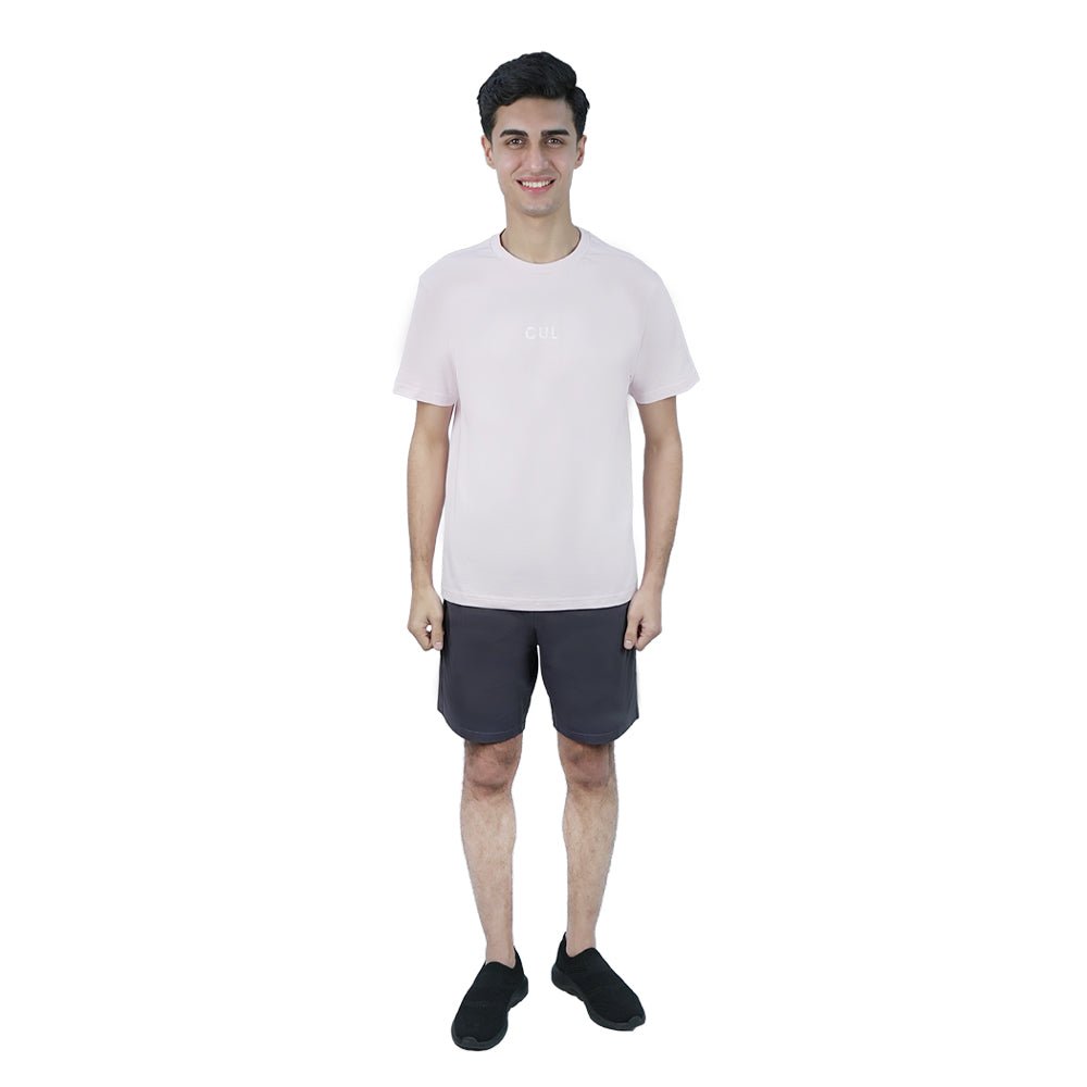 Giordano Men Slim Motto Back Printed Cotton Tee - Premium Print Tee