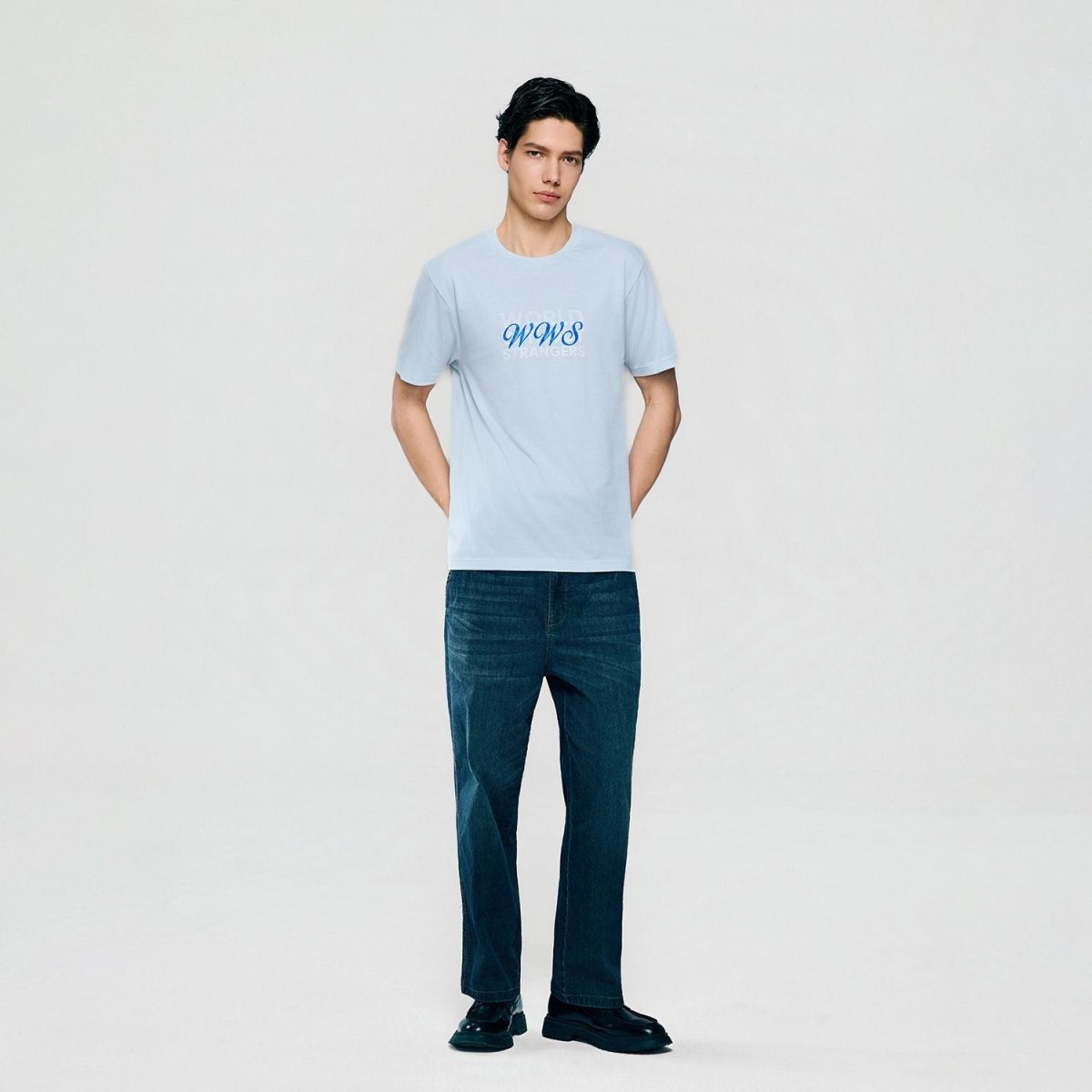 Giordano Men Slim World Without Strangers Print Tee - Premium Print Tee