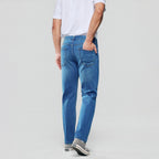 Giordano Men Tapered Stretch Denim Indigo Jeans - Premium Jeans