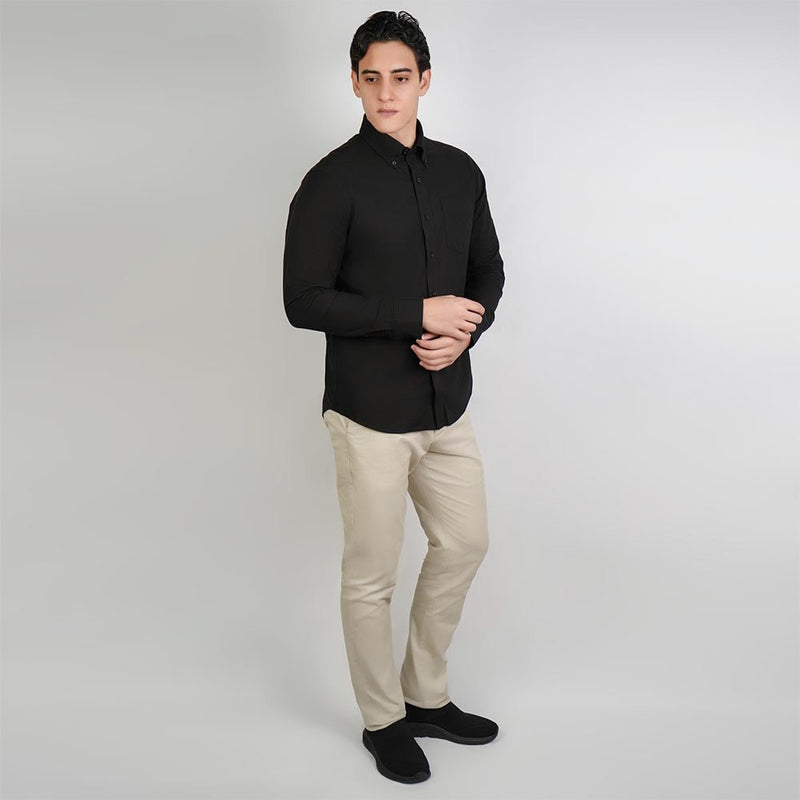 Giordano Men Wrinkle Free Cotton Oxford Shirt - Premium Shirts