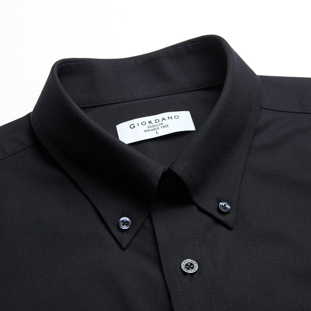 Giordano Men Wrinkle Free Short Sleeve Oxford Shirt - Premium Shirts