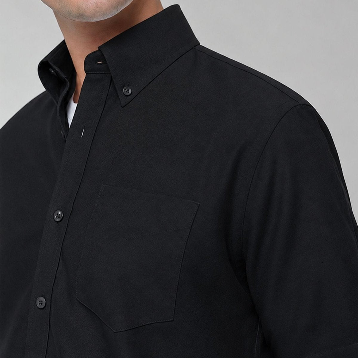 Giordano Men Wrinkle Free Short Sleeve Oxford Shirt - Premium Shirts