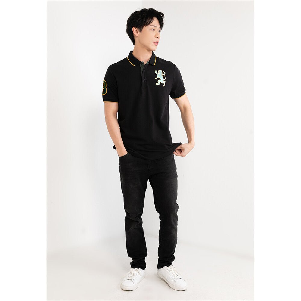 Giordano Men's 3D Bold Lion Polo - Premium Polo