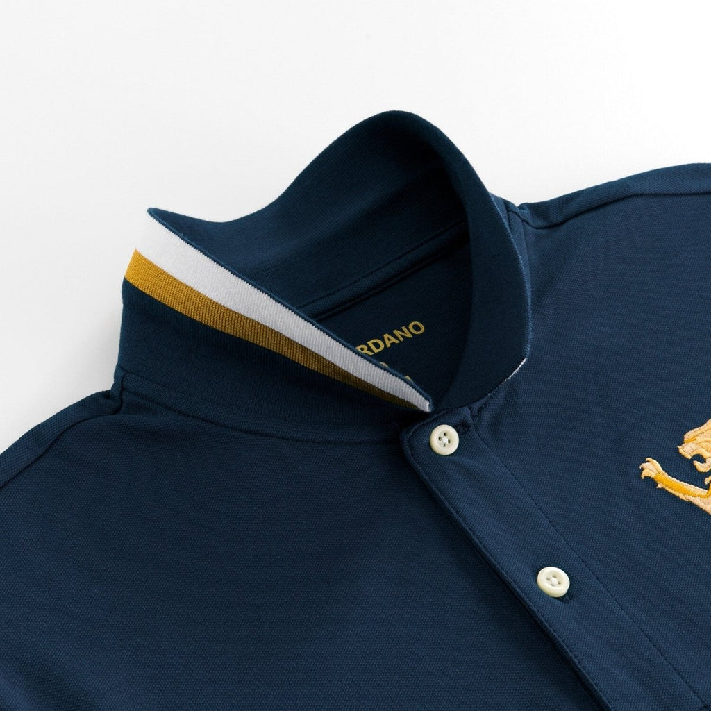 Giordano Men's 3D Bold Lion Polo - Premium Polo